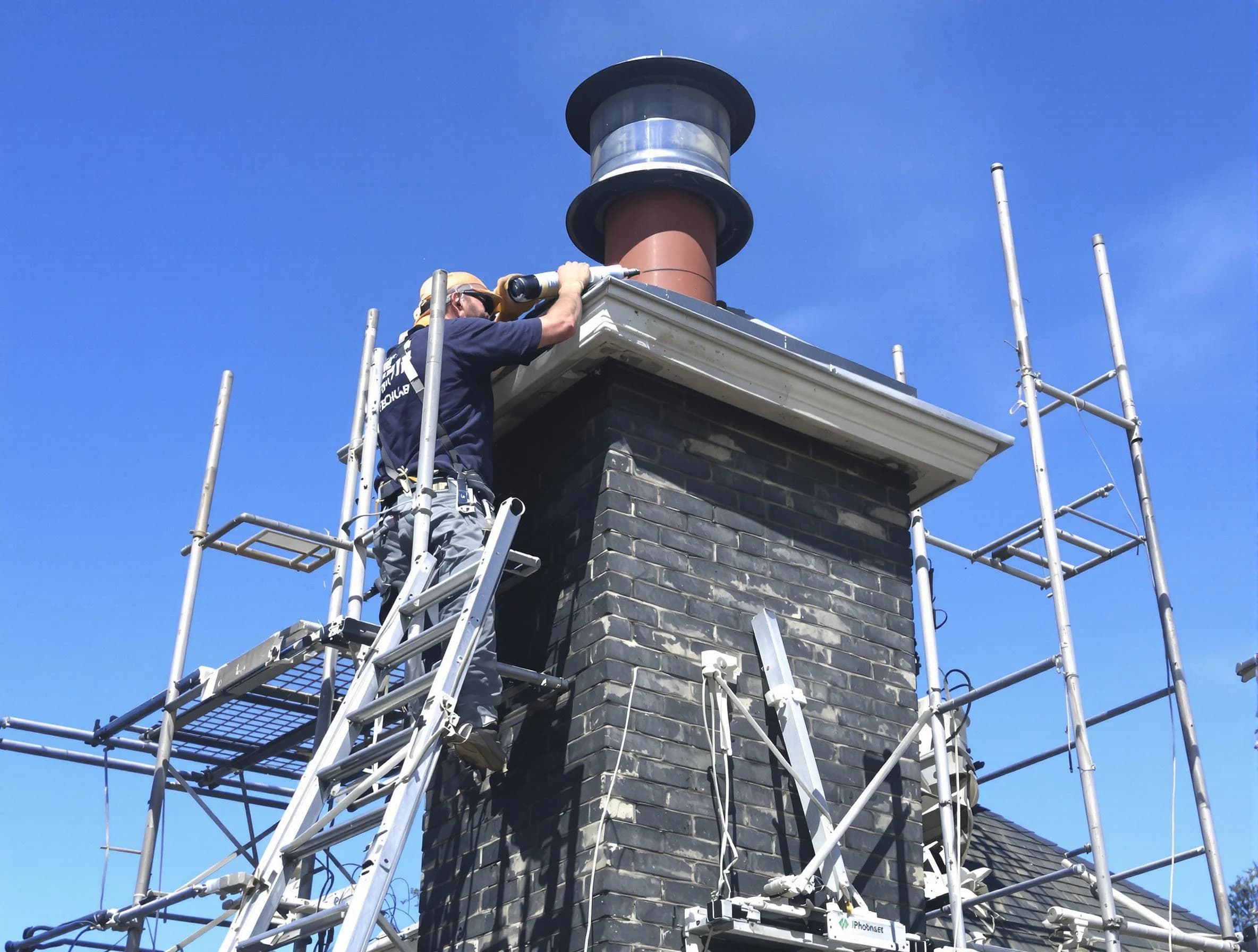 Sturdy chimney crown finished by Taylorsville Chimney Sweep in Taylorsville, UT