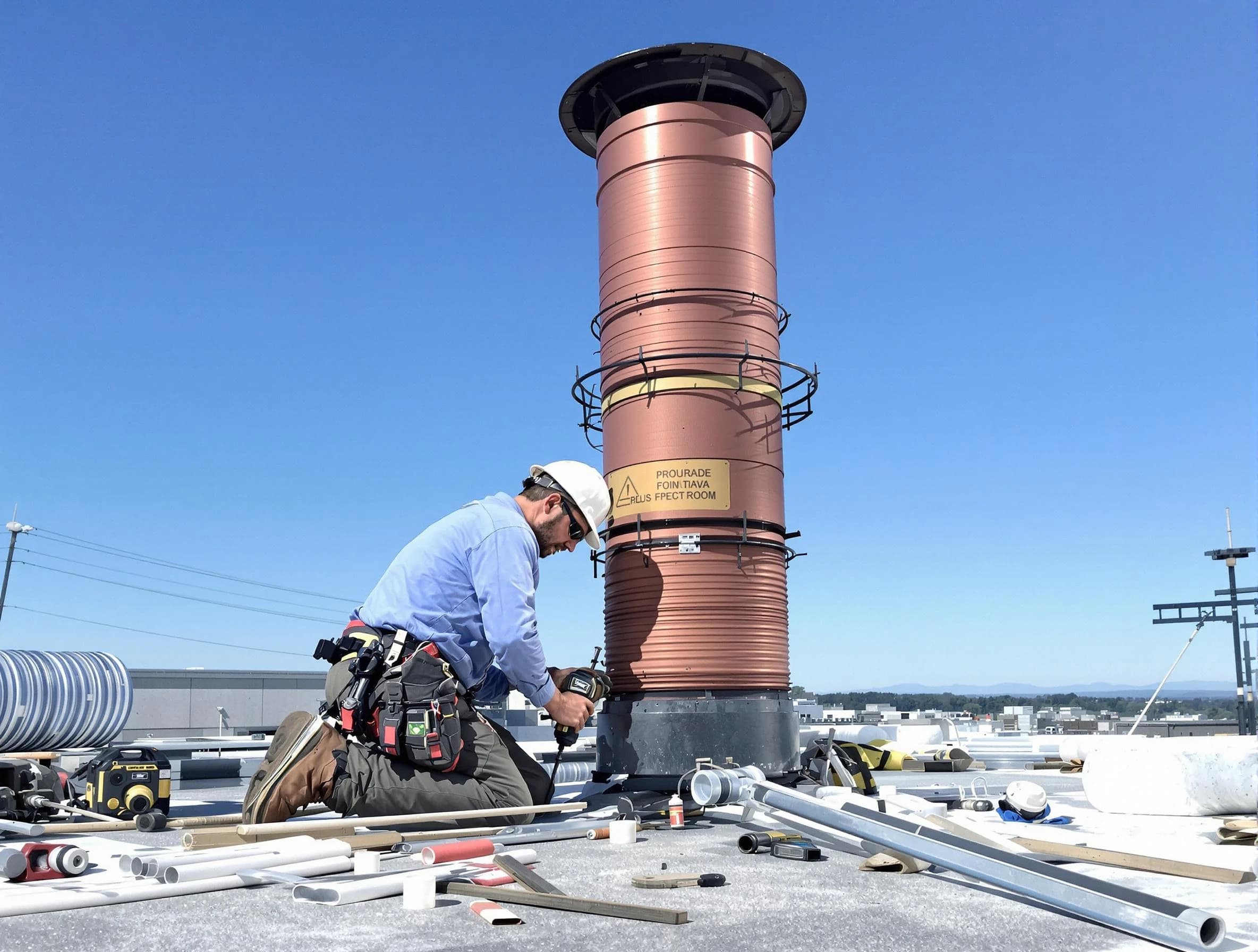Installed chimney liner by Taylorsville Chimney Sweep in Taylorsville, UT