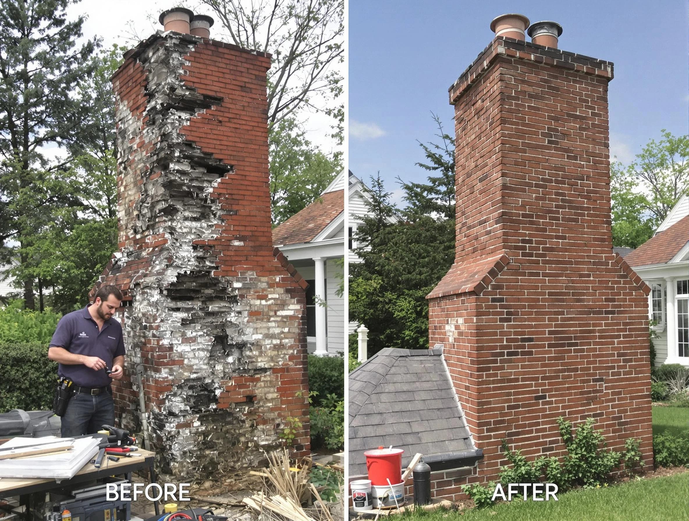 Taylorsville Chimney Sweep performing a full chimney restoration in Taylorsville, UT