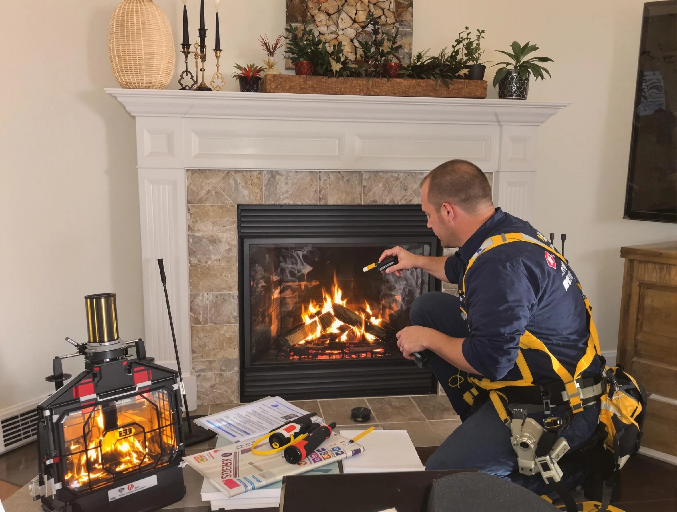 Safety-focused fireplace inspection by Taylorsville Chimney Sweep in Taylorsville, UT