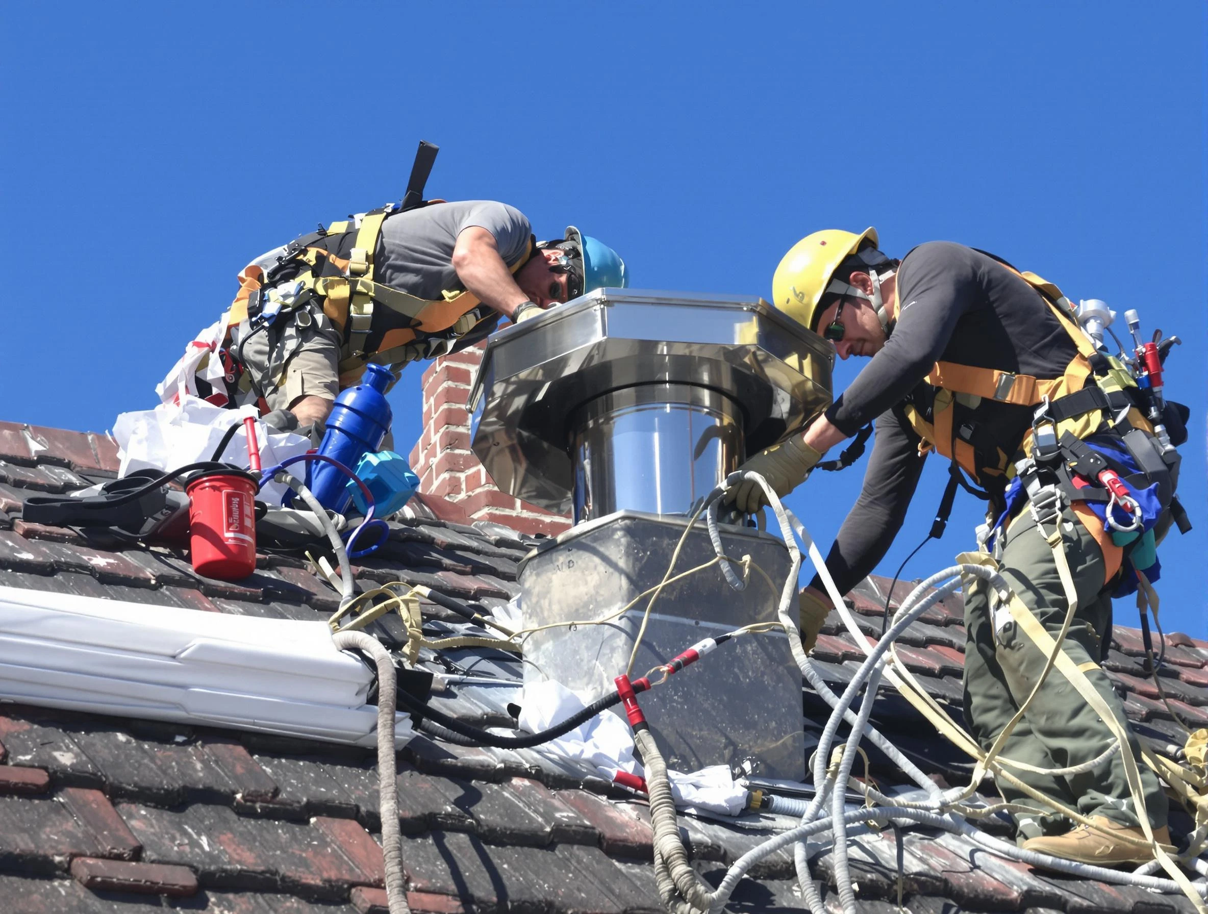 Protective chimney cap installed by Taylorsville Chimney Sweep in Taylorsville, UT