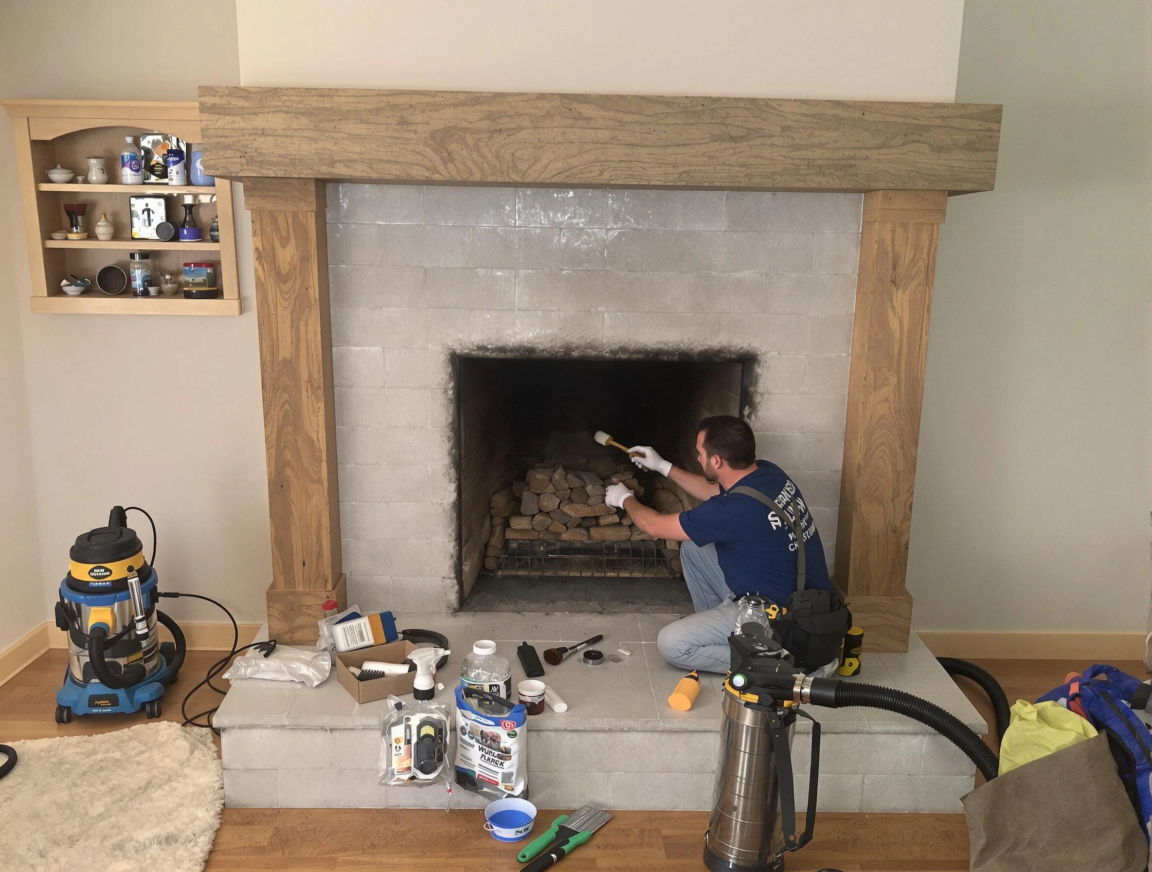 Detailed creosote removal process by Taylorsville Chimney Sweep in Taylorsville, UT