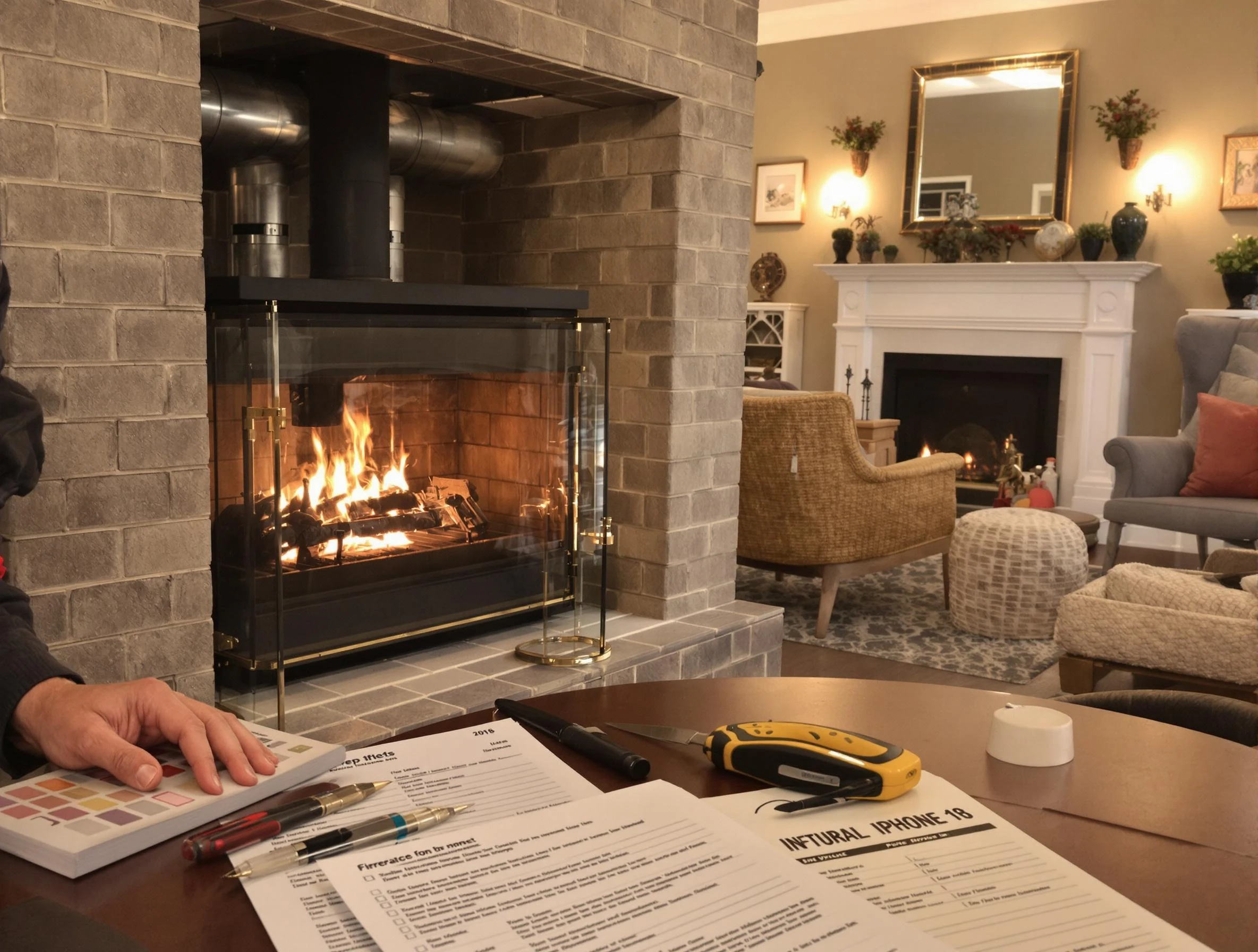 Taylorsville Chimney Sweep verifying fireplace safety measures in Taylorsville, UT